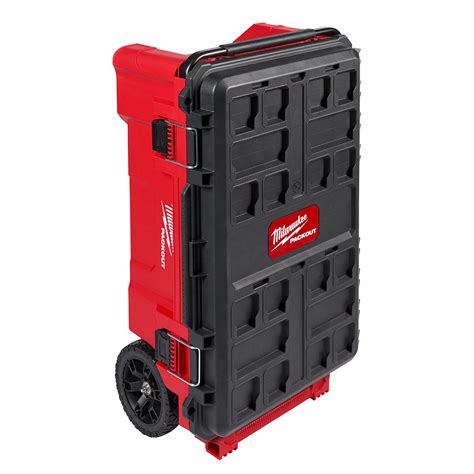 milwaukee large steel rolling tool box|milwaukee packout rolling tool box.